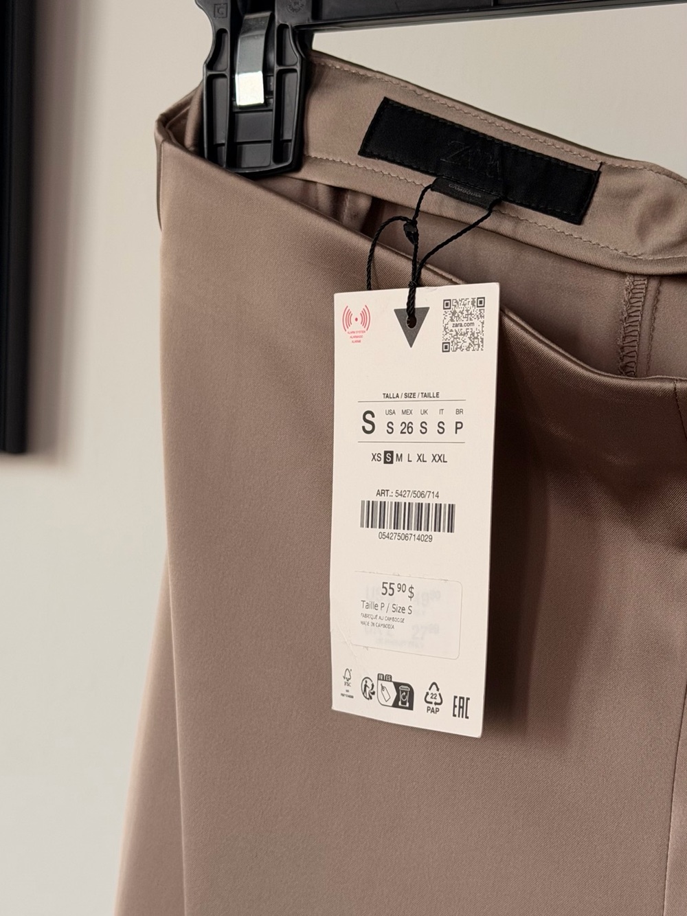 Satin Zara pants- Size S